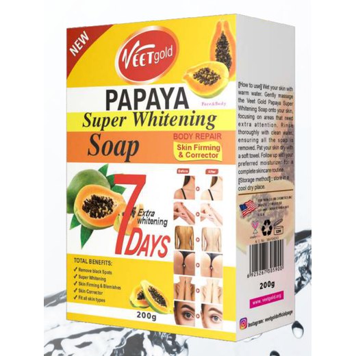 Papaya Super Whitening Body Repair Soap