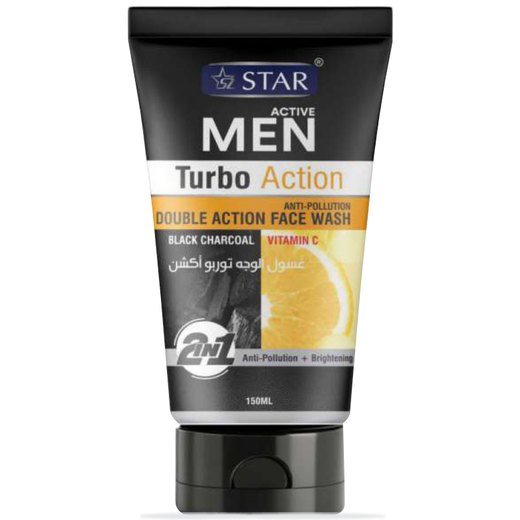 Active Men Turbo Action Double Action Face Wash