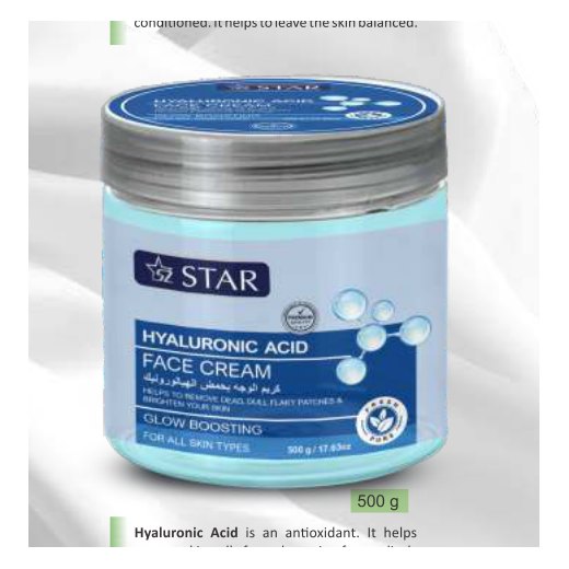 Hyaluronic Acid Face Cream