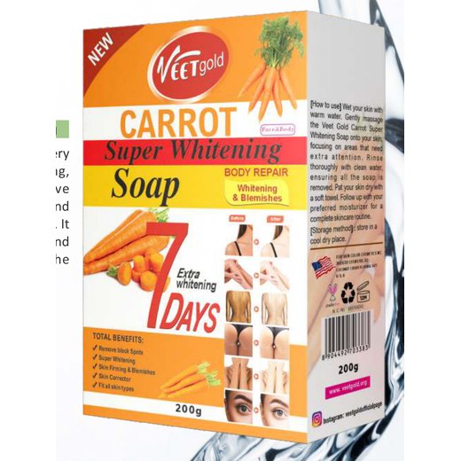 Carrot Super Whitening Body Repair Soap